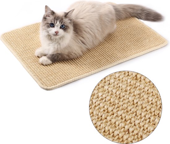 Foto: Behave krabmat voor katten sisal anti slip s 40 x 30 cm