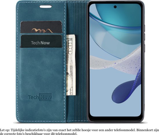Étui adapté pour Xiaomi Poco F6 - Book Case Cuir Slimline Blauw