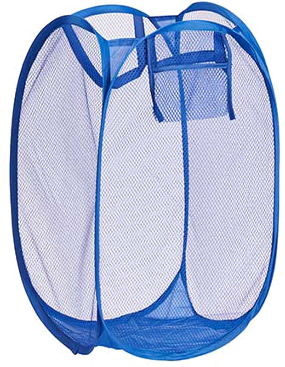 Goedkoopste Kipit Wasmand flexibel/opvouwbaar - donkerblauw - kunststof - 33 x 33 x 58 cm - 60 liter