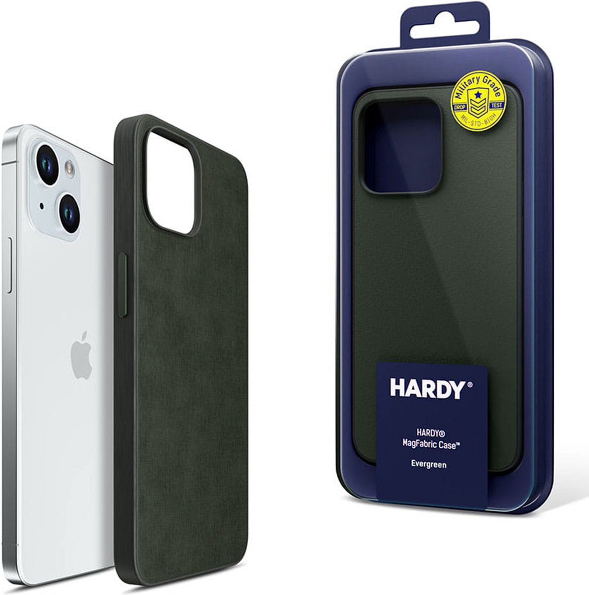 3mk HARDY MagFabric Groen Telefoonhoesje voor Apple iPhone 15 Plus