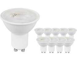 Ledvion - 10X GU10 LED Spot - 4.5W - 2700K - 345L - SMD LED Chips