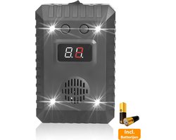 Deluxness®- Verjager - Marterverjager - Ultrasoon voor Auto - Ongedierte Verjager - Marters, Muizen & Ratten - Diervriendelijk - Werkt Op 12V Accu, Batterijen of Netstroom - Voor Binnen of in de Auto - Steenmarter verjager - 1 Stuk - Incl Batterijen
