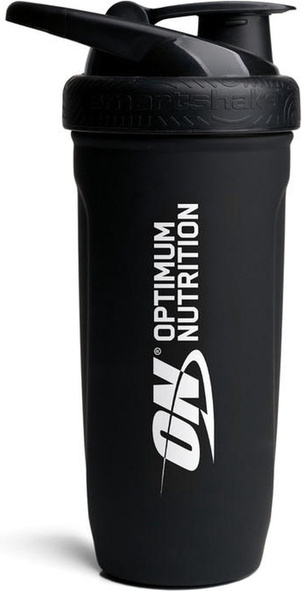 Goedkoopste Optimum Nutrition ON SmartShake Reforce Steel Shaker - Shakebeker 900ml - Roestvrijstaal - PA/DEHP Vrij - Zwart