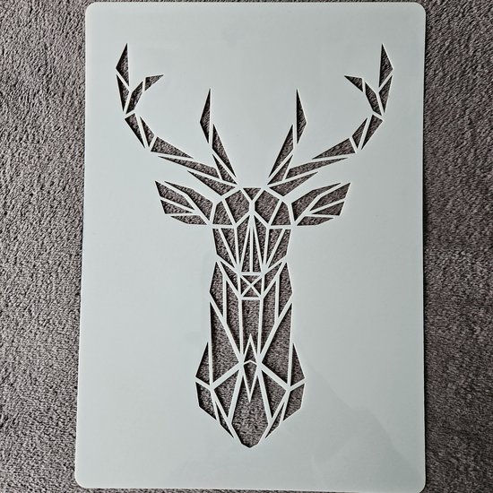 Scene Herten In Het Bos, Hobby Stencil, A4, Herbruikbaar, Kaarten Maken Scrapbooking Knutselen