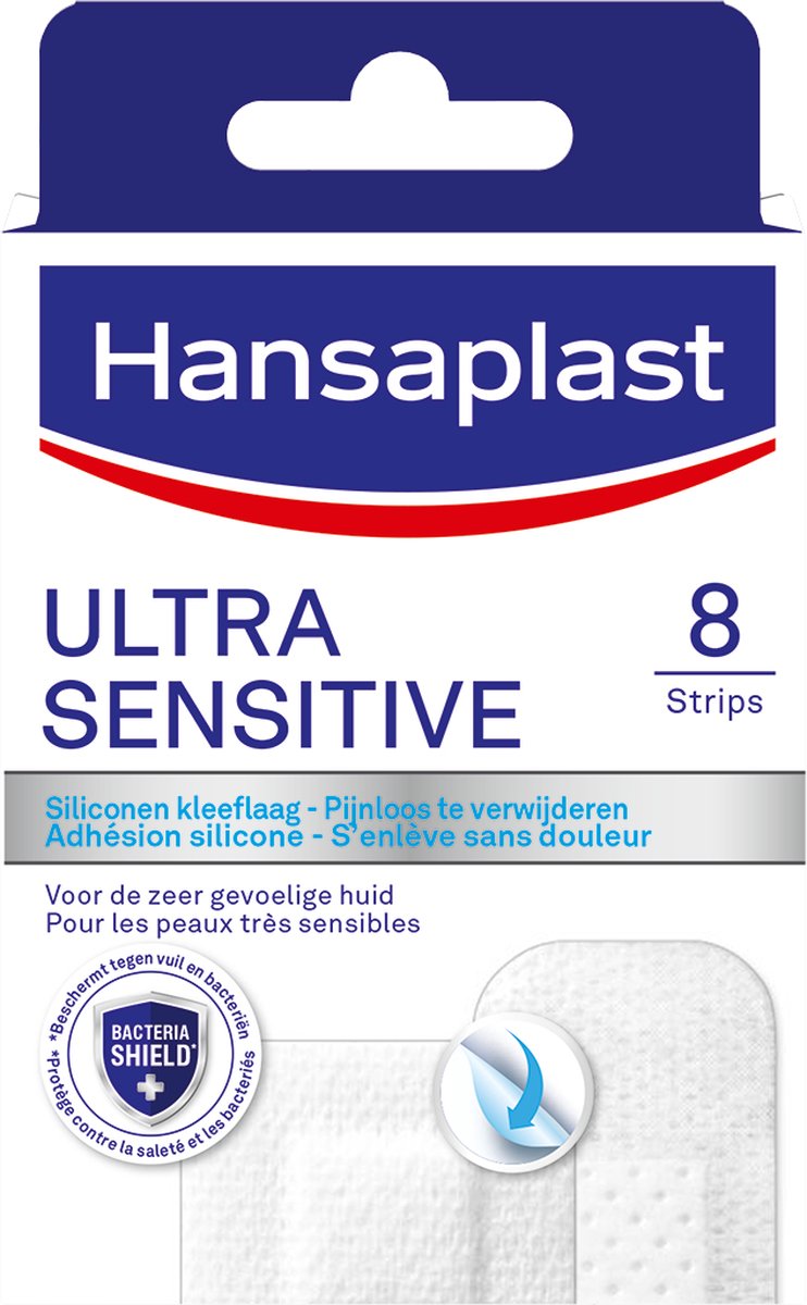 Goedkoopste Hansaplast Ultra Sensitive Pleisters - Wondpleisters - Wondverzorging - 8 Stuks