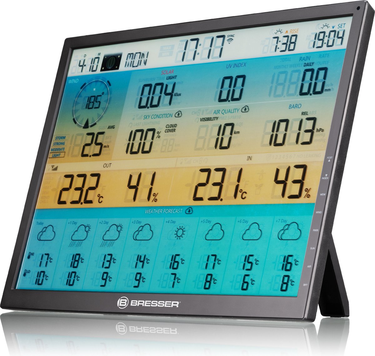 BRESSER extra / vervangend basisstation voor 7003230 8-daags 4CAST XL WLAN-weerstation
