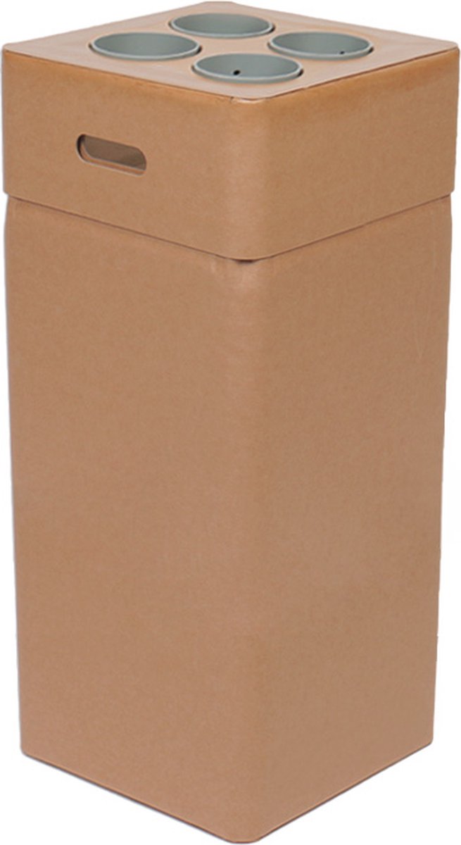 Goedkoopste Afvalbox Inzamelbak met insert voor Cups karton 80cm