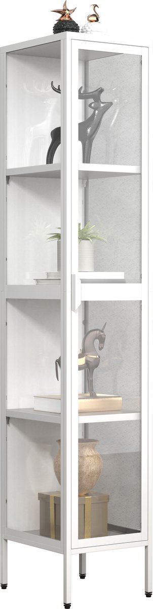 Stalen vitrinekast Glazen vitrinekast Staande vitrinekast 160x30x35 Floka XL