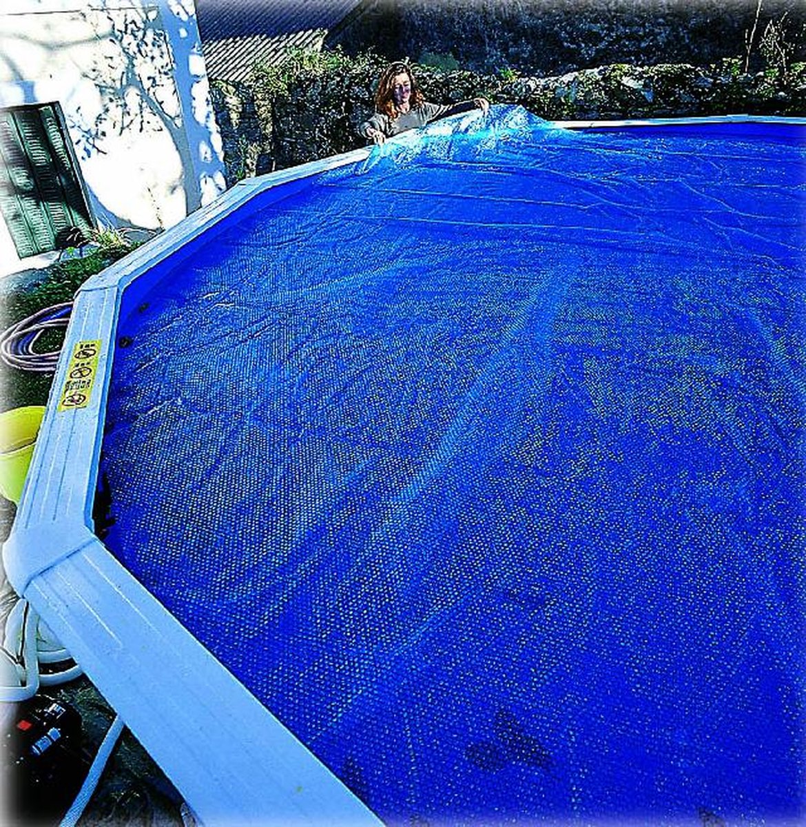 Gre Summer Cover for figure-of-eight pool - 640 x 390 cm