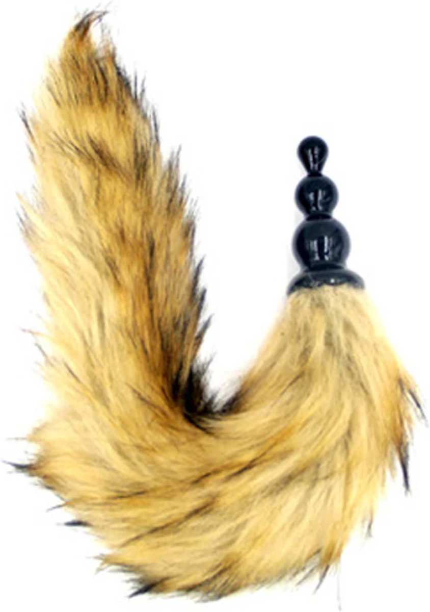 Goedkoopste Zachte Buttplug met zachte lange Staart - 6 CM Kralen plug - Buigbaar - anus - anaal - kont - tail