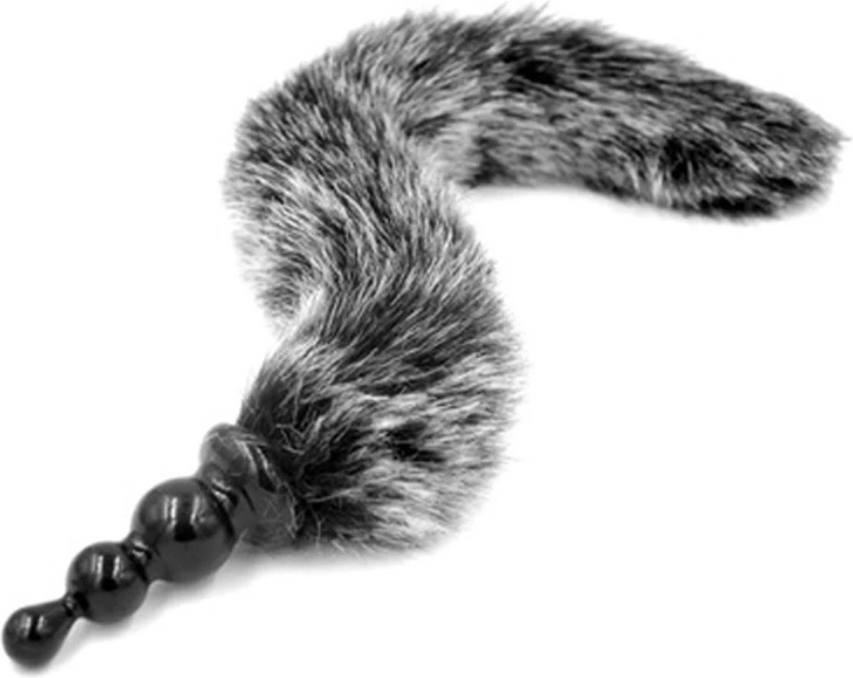 Goedkoopste Zachte Buttplug met zachte lange Staart - 6 CM plug - Buigbaar - anus - anaal - kont - tail