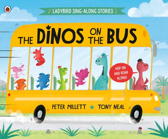 Ladybird Sing-Along Stories-The Dinos on the Bus - cover