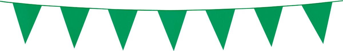 Mini Vlaggenlijn Groen 3 meter - Verjaardag Feest Party Festival Poolparty Decoratie