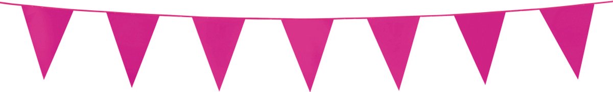 Mini Vlaggenlijn Roze 3 meter - Verjaardag Feest Party Festival Poolparty Decoratie