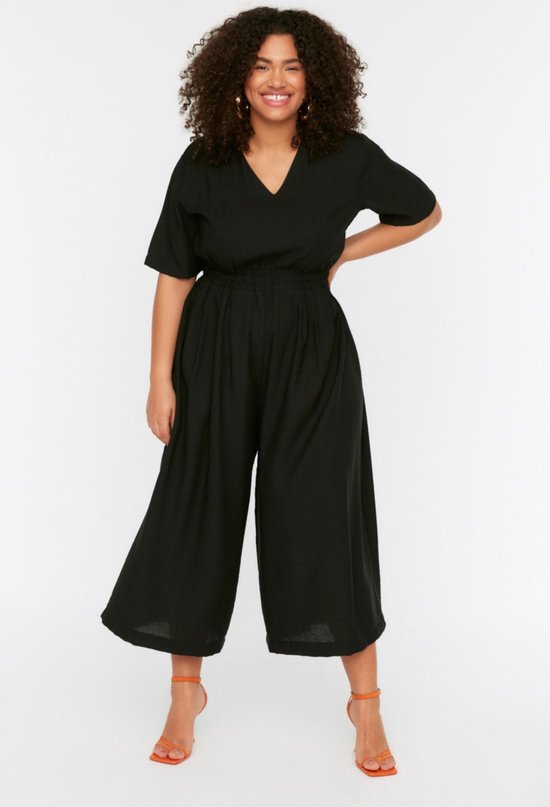 Trendyol Combinaison col rond standard pour femme en grandes tailles