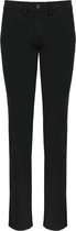 Pantalon Femme 34 NL (36 FR) Kariban Noir 98% Katoen, 2% Élasthanne