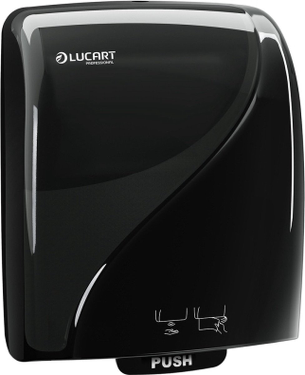 Lucart - Identity Touch Free handdoekdispenser kernsysteem dispenser - Zwart