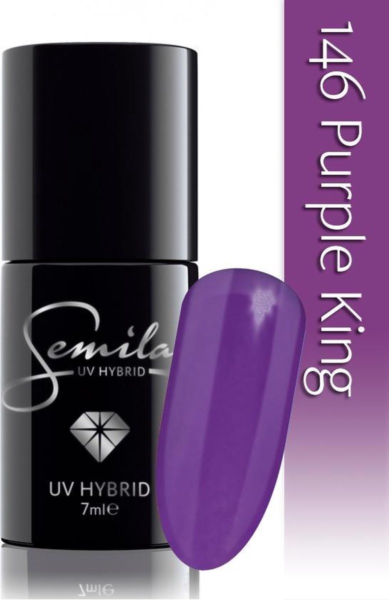 146 UV Hybrid Semilac Purple King 7 ml.