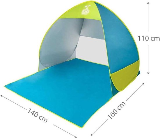 Pop-up beach tent blue and green - Aktive 62165 - Sun protection included Beach Tent van POP — afbeelding 5