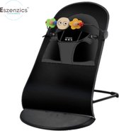 Bol.com Eszenzics™ Wipstoel - Zwart - Lichtgewicht schommelstoel - Baby Bouncer - Compact inklapbaar aanbieding