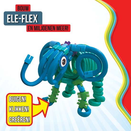Spaghetteez - Ele-Flex - Flexibele Bouwstaafjes - Speelgoed 5,6,7,8 Jaar Jongens en Meisjes- Constructie Speelgoed- Montessori Speelgoed- Educatief Speelgoed