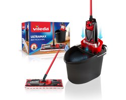 Vileda UltraMax Power 2in1 Complete set - Vlakke microvezelmop+emmer met pers