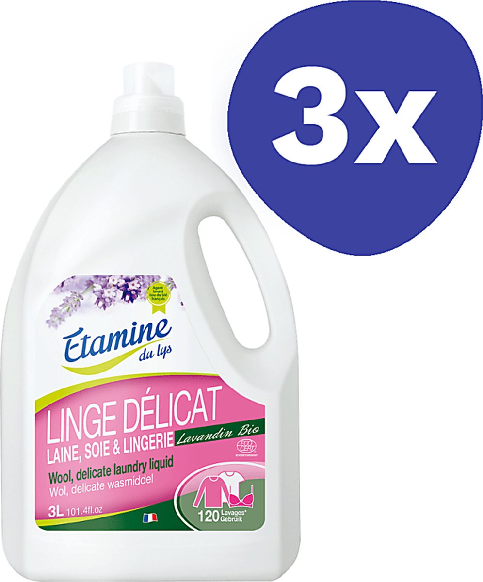 Etamine Du Lys Wasmiddel Delicaat (120 wasbeurten) (3x 3L)
