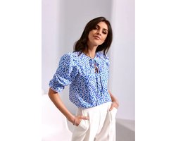 Inati maat 40/L Blouse met print Pofmouwen 3/4 mouwen Dagelijkse stijl Elegante stijl Losse snit Comfortabel Vrouwelijk Modieus Klassieke lengte Losse pasvorm Strik bij de hals Nonchalante uitstraling Elastiek en ruches Origineel ontwerp Interessante Inati maat 40/L Blouse met print Pofmouwen 3/4 mouwen Dagelijkse stijl Elegante stijl Losse snit Comfortabel Vrouwelijk Modieus Klassieke lengte Losse pasvorm Strik bij de hals Nonchalante uitstraling Elastiek en ruches Origineel ontwerp Interessante