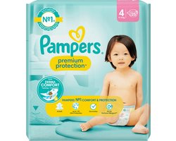 Pampers Luier Premium Protection Gr. 4 Maxi (9-14 kg), 25 Stuks