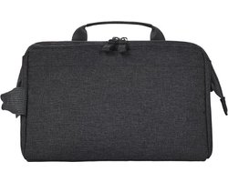 Toilettas - handige kleine tas - zwart gemêleerd - 4 Liter - 18 x 26 x 14 cm - gerecycled materiaal - praktisch - Halfar - Circle