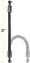 38 cm Buigbare Arm Extension Pole 25mm (1 inch) Ball