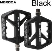 Meroca - Fietspedaal - Nylon Fiber - Antislip - Ultralicht Ontwerp - Zwart