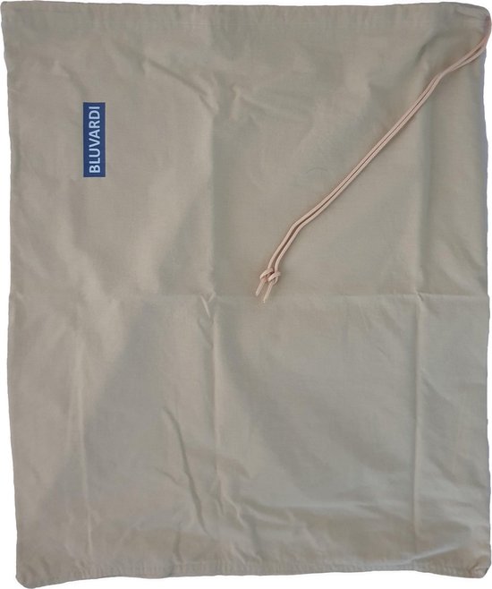 Bluvardi sacs à linge en coton lot de 3 - résistants - vert beige clair