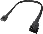 Premium 4-Pin PWM Fan Extension Cable 27cm - Braided Sleeve