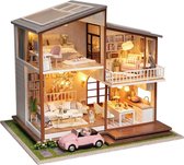 Premium Miniatuur XXL bouwpakket - Bouwpakket - Voor Volwassenen (14+) - Modelbouwpakket - DIY - Poppenhuis – incl. Led Licht en Muziek -
