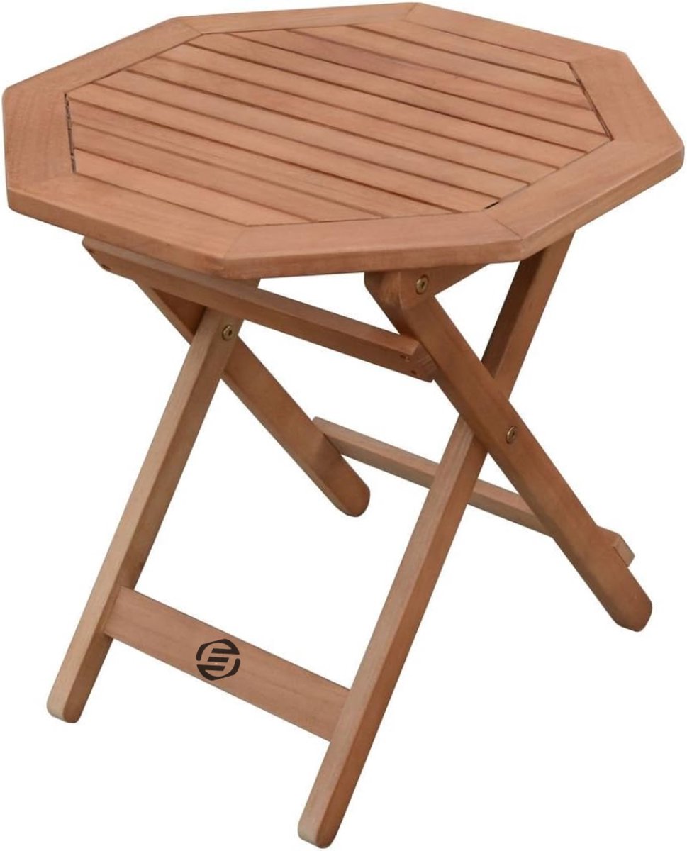 Equivera Bijzettafel Buiten - Bijzettafel Tuin - Salontafel Buiten - Salontafel Tuin - Koffietafel Buiten - Voor Binnen en Buiten - Must Have Voor Jouw Tuin! Bruin