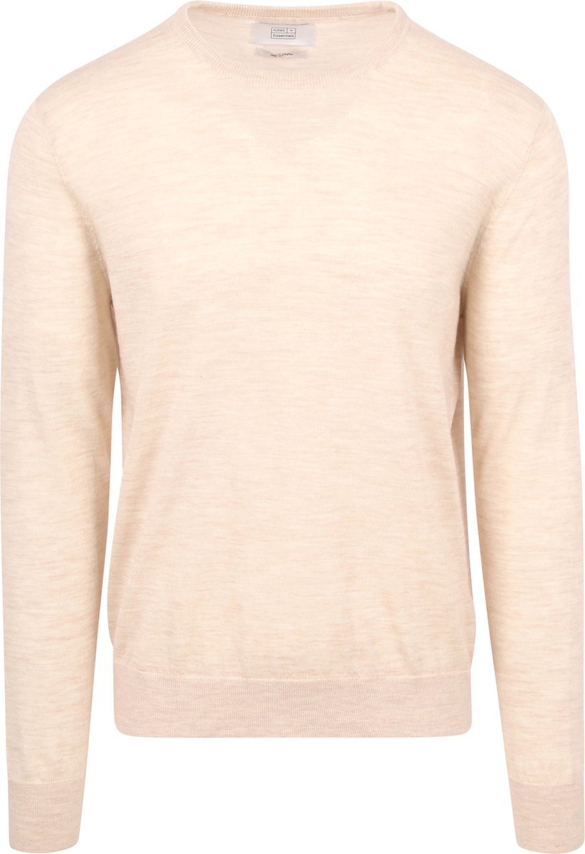 King Essentials The John Pullover Merino Ecru - Maat L - Heren - Pullovers