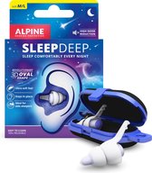 Alpine SleepDeep Oordoppen slapen - Sleep plugs - Slaapoordoppen snurken - Maximale geluidsdemping - Perfect voor zijslapers - 27dB SNR - Medium size - 1 paar