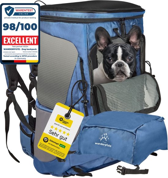 Wanderpfote Sac à dos pour chien pour Marche avec chien
