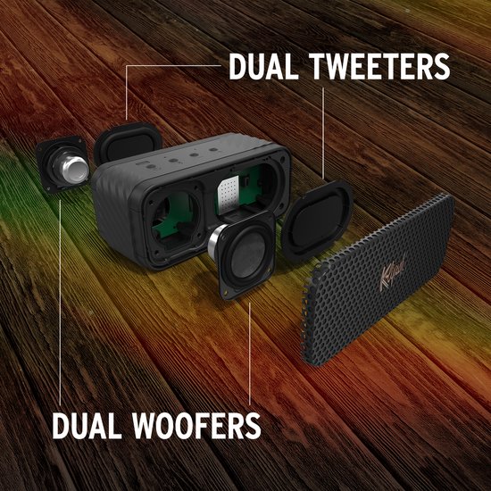 Klipsch: Nashville stereo portable speaker Bluetooth 5.3 Broadcast mode — afbeelding 5
