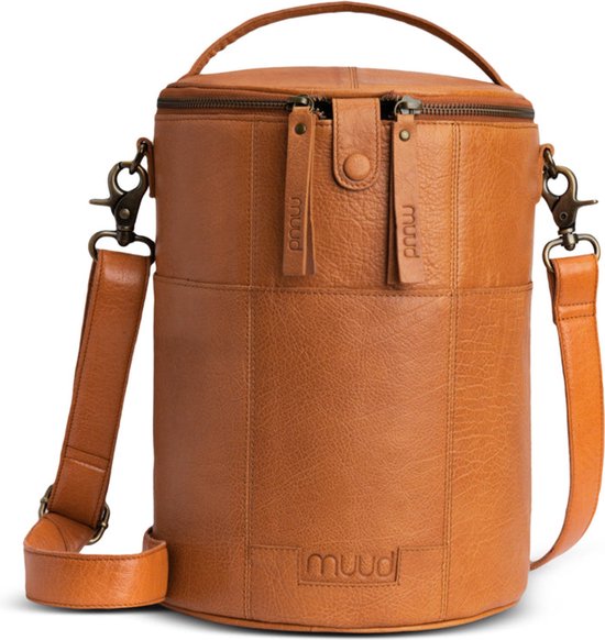 MUUD - Saturn XL -Luxe Lederen Handwerktas - Whisky