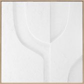Ter Halle - Schilderij - 3D Art - Witte Cirkels - 80x80cm (2)