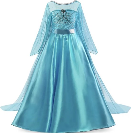 Prinsessenjurk meisje - Frozen - Elsa jurk- carnaval-verkleed kleding-Princessen Speelgoed