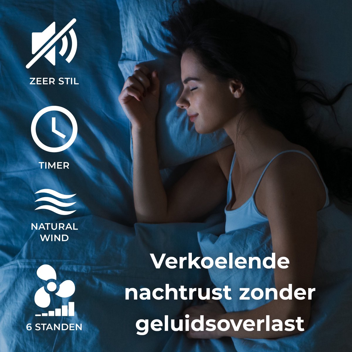 Goedewaere Plafondventilator - Met Afstandsbediening - Zwart - 2 Kleuren Bladen - Met lamp - Fluisterstil - Timer - Ideaal voor slaapkamer - Ventilator plafond - Verlichting - Plafondlamp thumbnail 6