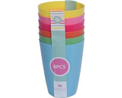 Excellent Houseware - Beker set van 6 - 270 ml