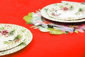 Givi Italia Tafelkleed op rol - papier - rood - rechthoekig - 120cm x 5m - Feest/bruiloft tafelkleden