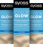 Bol.com Syoss Color Glow - Platinum - Semi-Permanente Haarverf - Haarkleuring - 3 stuks aanbieding