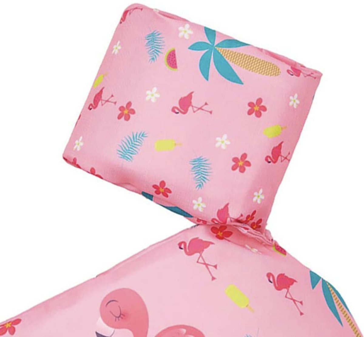 Edmondo Zwemvest kinderen - met Kinderslot / Veiligheidssluiting - Puddle Jumper Deluxe - Flamingo - 15 tot 30kg - 2 tot 6 jaar - Zwembandjes - Reddingsvest - Zwemvest kind - Nederlands product - NL handleiding - Inclusief Pop It sleutelhanger — afbeelding 7