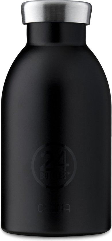 24Bottles Clima Drinkfles 330 ml Capaciteit – stone tuxedo black