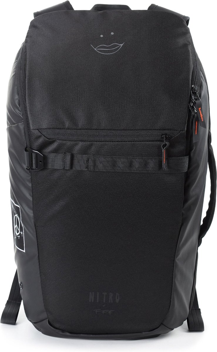 NITRO Laptop rugzak Rugzak met laptopvak Nikuro Traveller 32L Black Zwart
